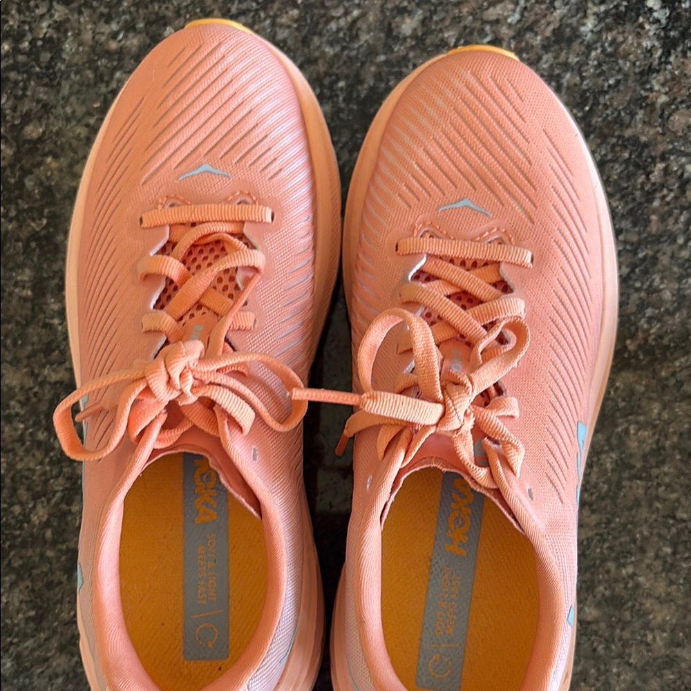 Hoka Women's Peach Running Shoes VGUC
